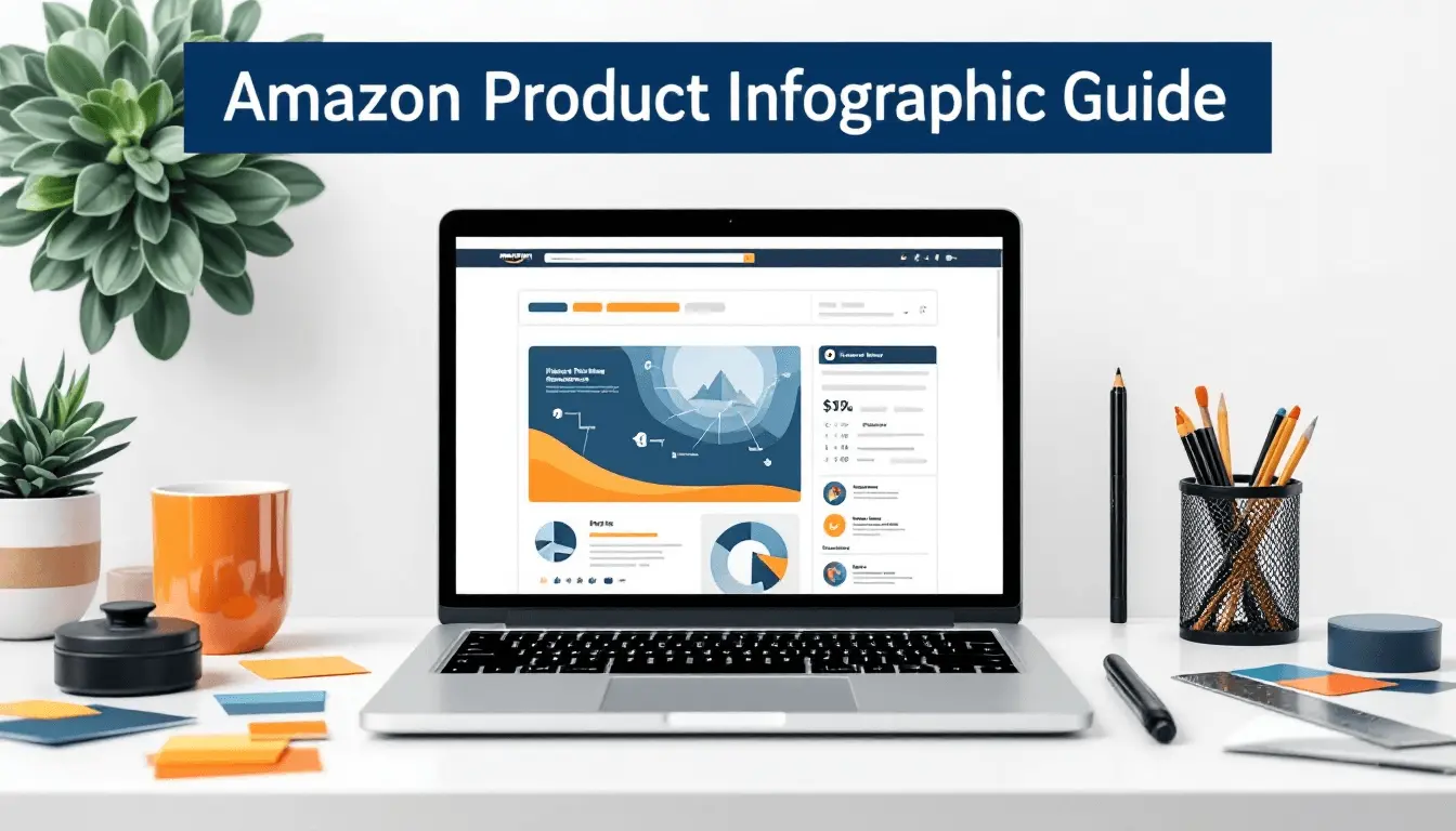Product styling layout example showing product image hierarchy and supporting info graphics