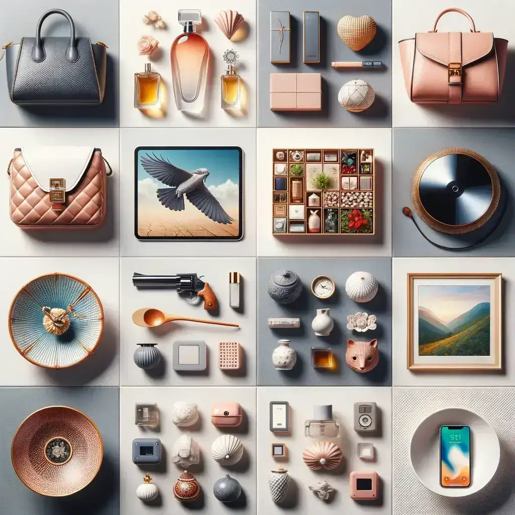Array of product photos