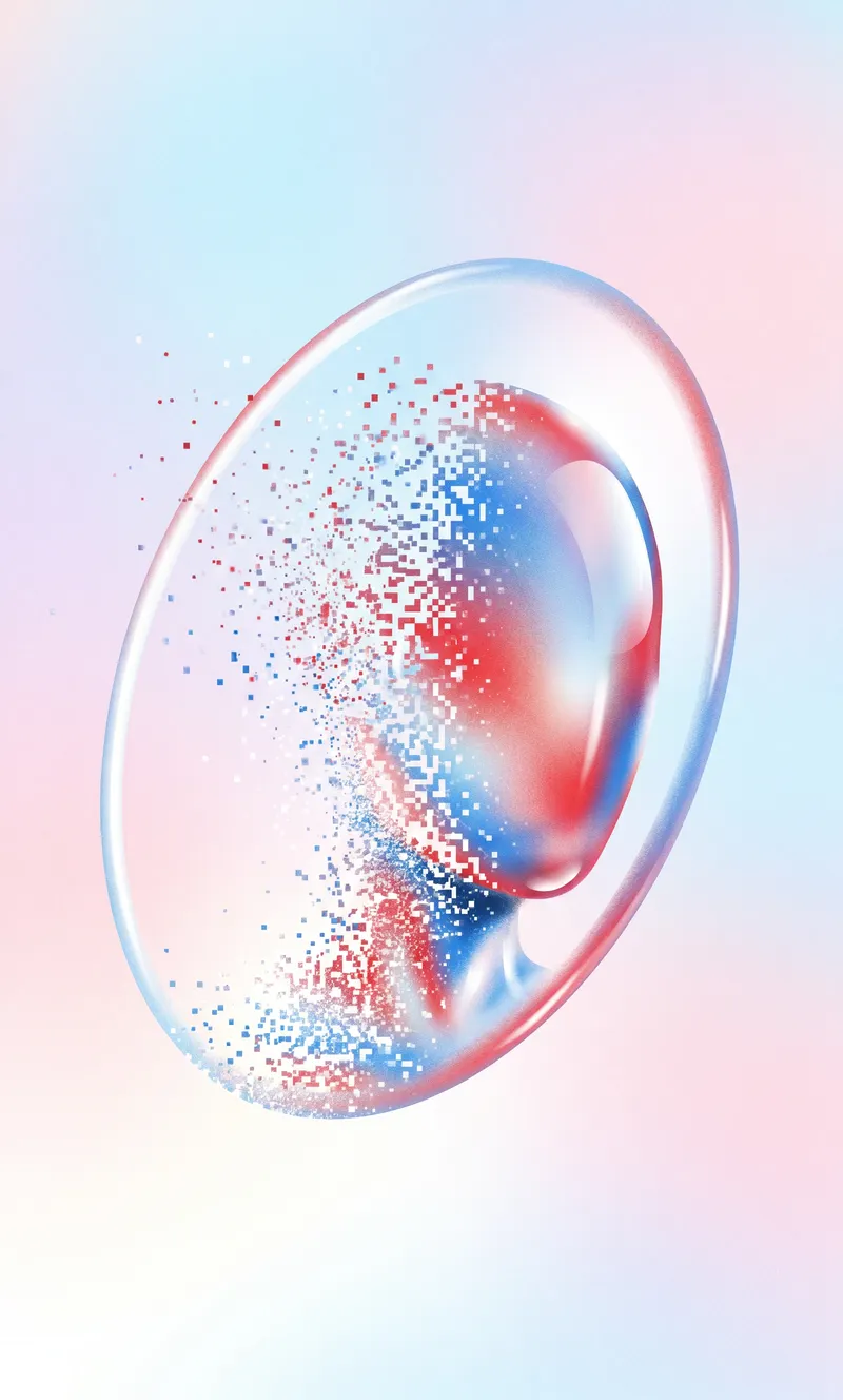 Abstract AI portrait generation thumbnail